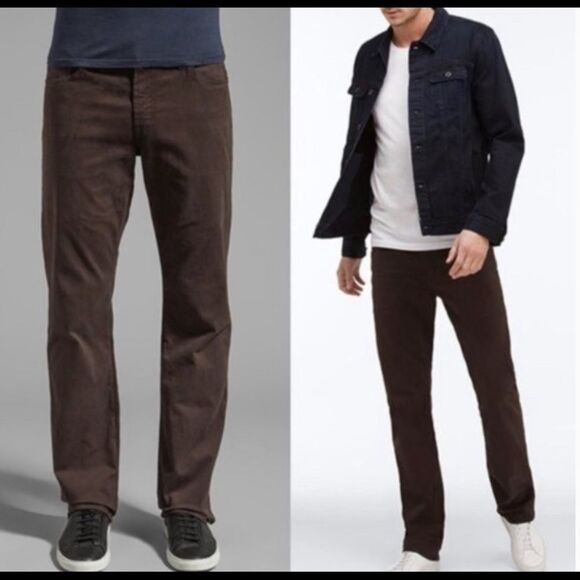 Adriano Goldschmied AG The Protege Straight Leg Brown Men’s Pants size 32/34 - Picture 1 of 15
